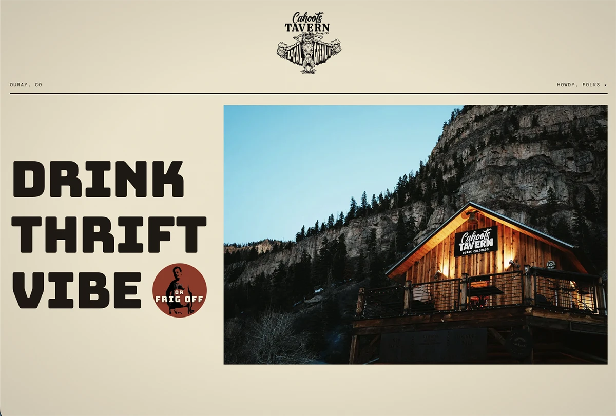 A new website for Cahoots Tavern