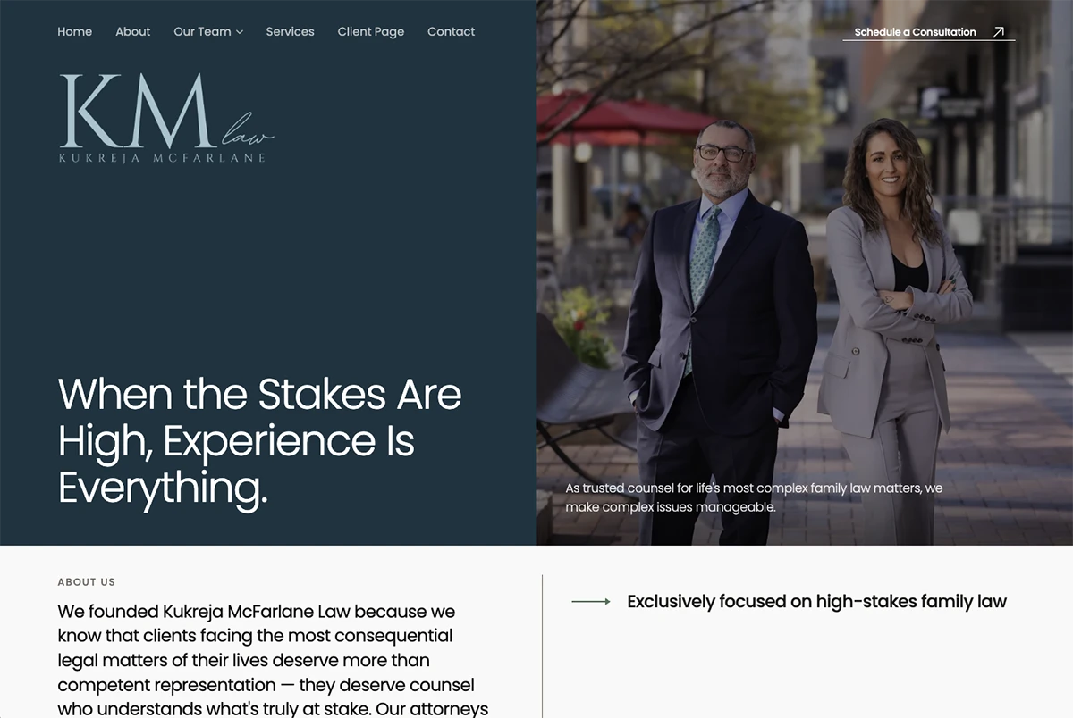 A new website for KM Law