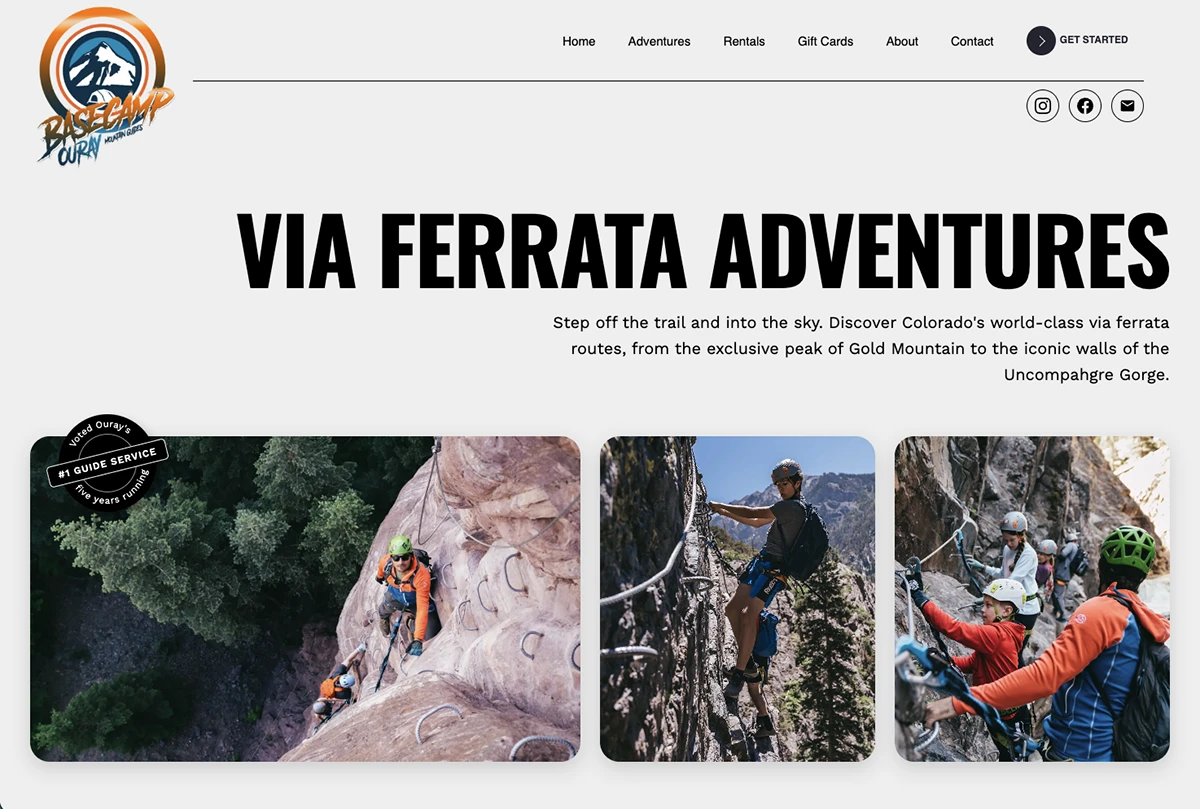 A new website for Basecamp Ouray