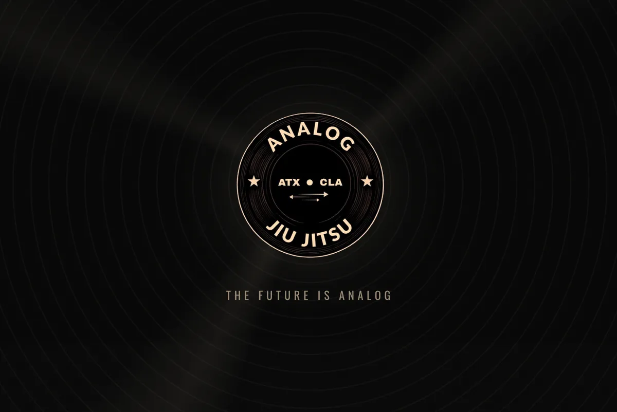 Homepage — the future is analog
