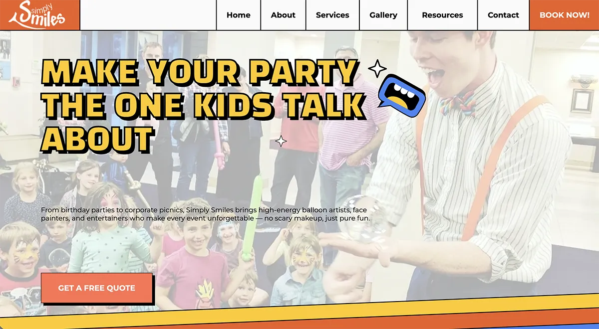 A new website for Simply Smiles