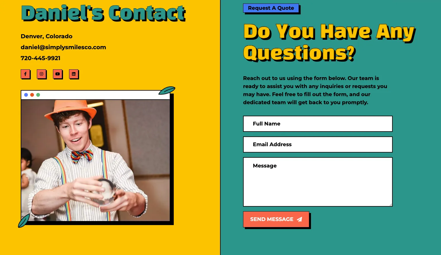 Contact page
